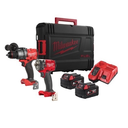 Milwaukee Kit elettroutensili per cartongesso - Avvitatore M18 FSGC -  Tassellatore M18 BLHX - Aspiratore AS 30 MAC - Trapano CBLPD